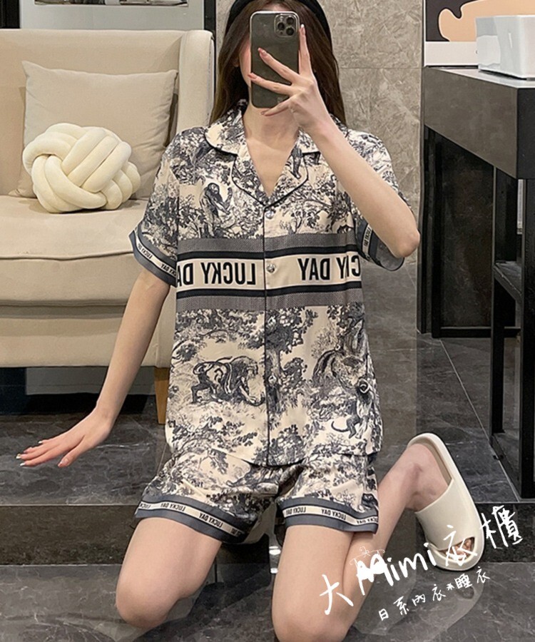 山水畫居家服睡衣