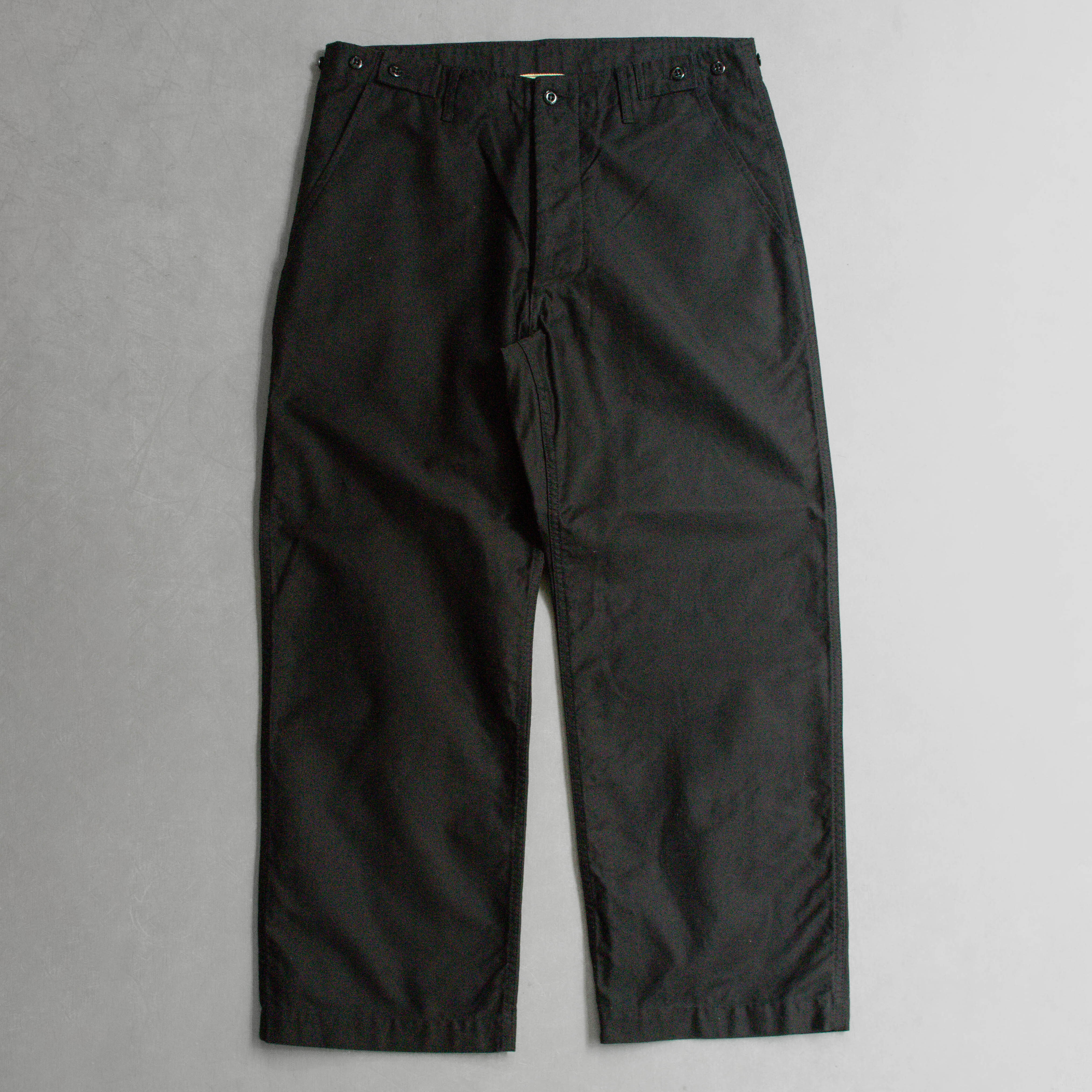 EMON SERI ML 黑色 中國結 盤扣 鼴鼠皮 工作 長褲