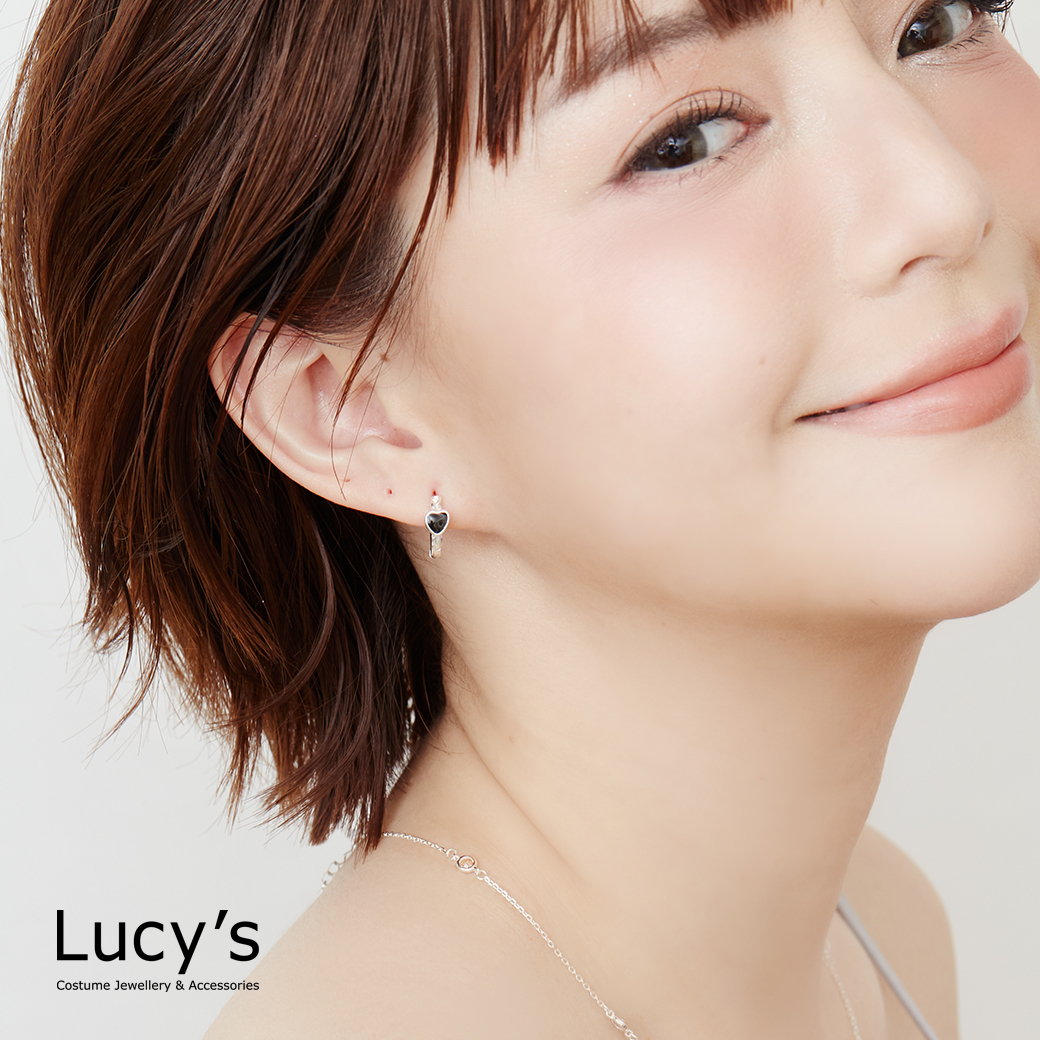 925純銀 酷愛 易扣耳環 (125910)