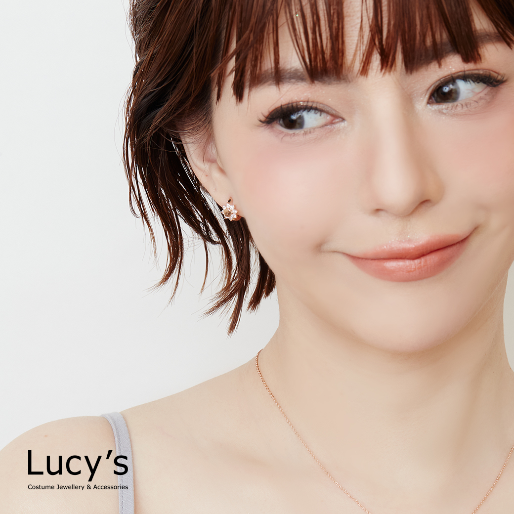 太陽花 易扣耳環 (122207)