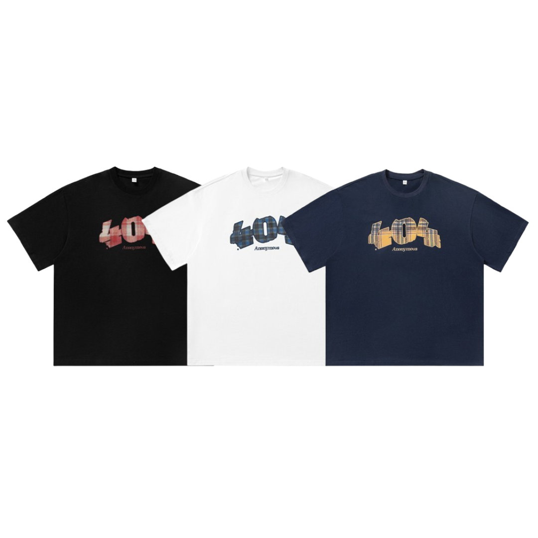 美式復古格紋印花短袖 MT7151