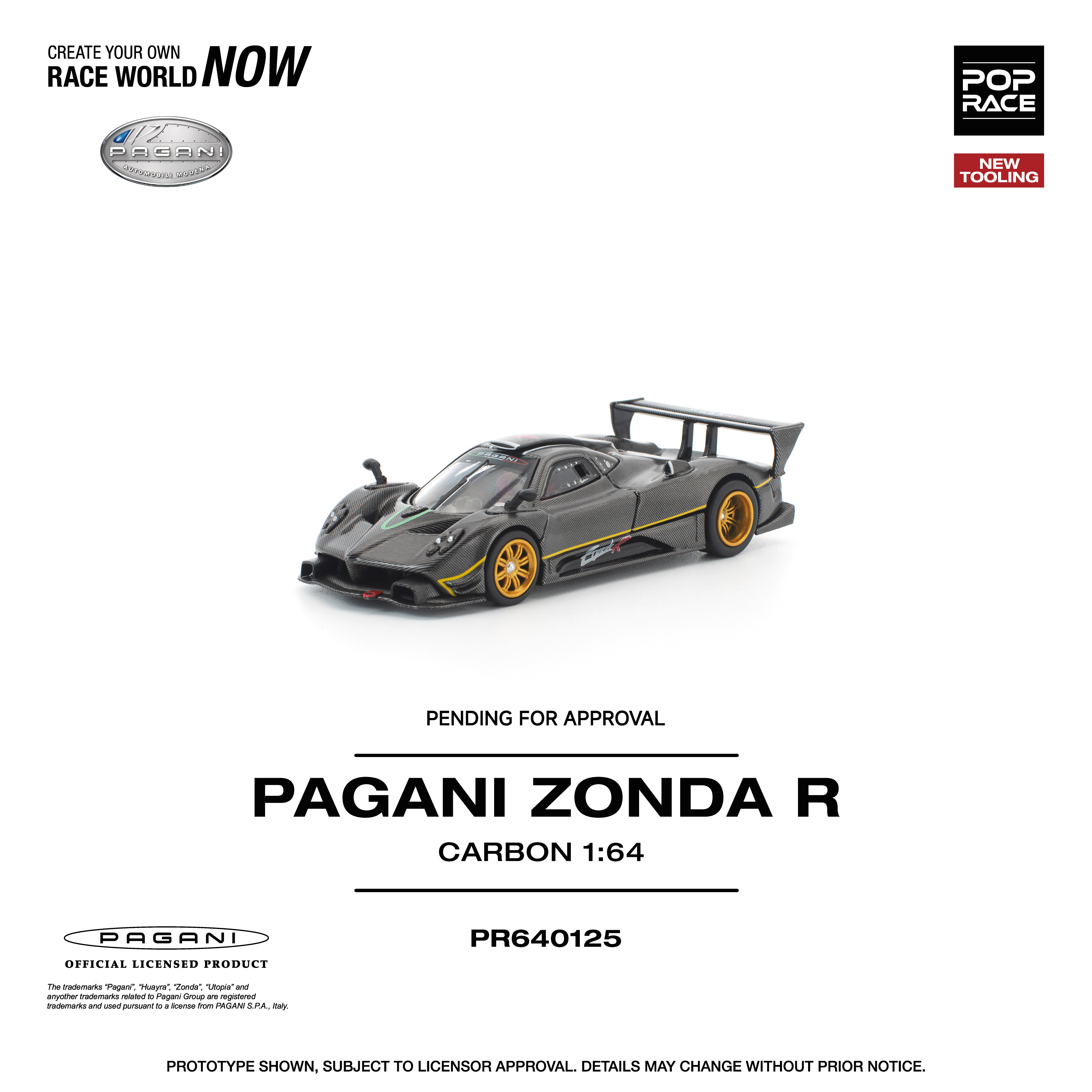 [預訂] POPRACE 1/64 帕加尼 Pagani Zonda R