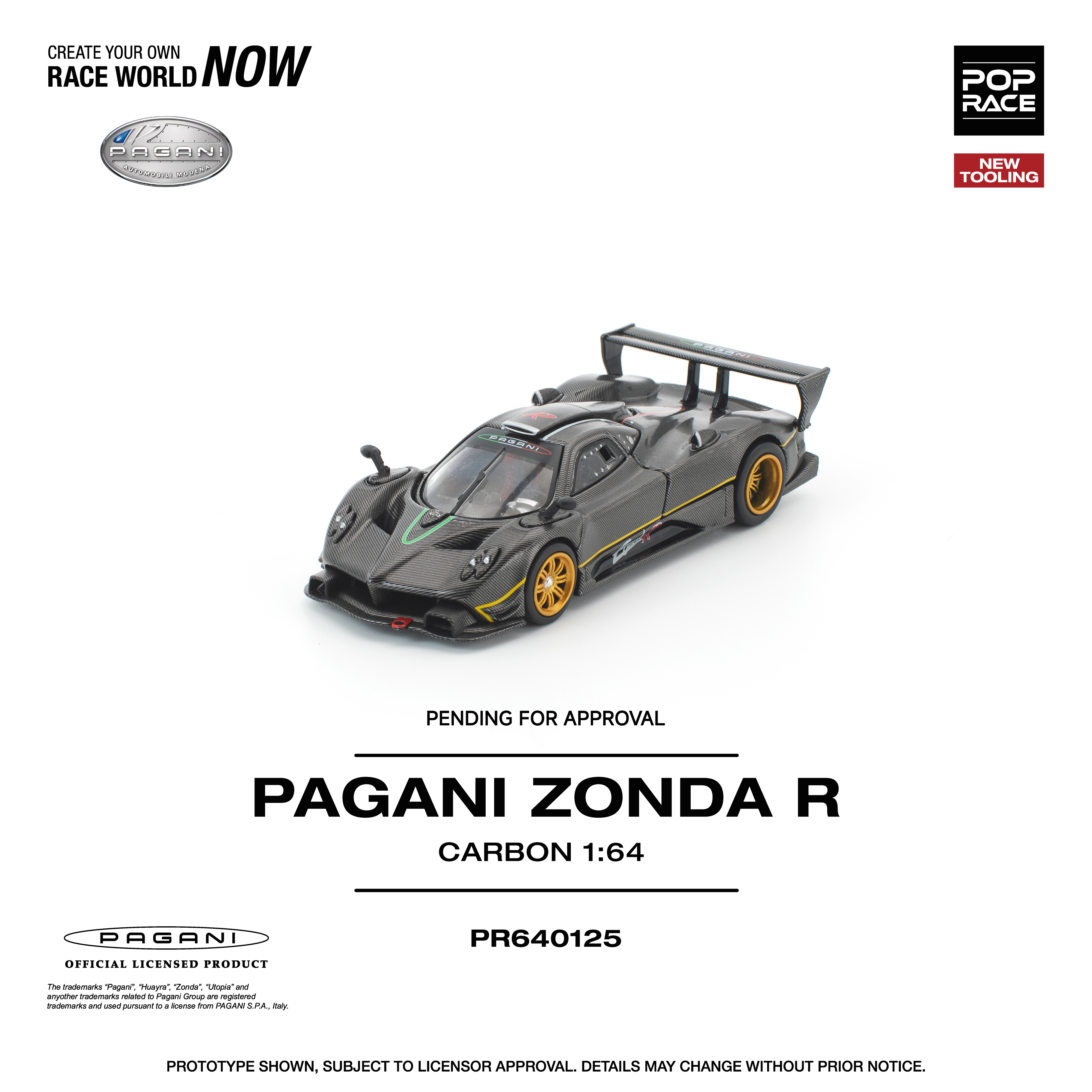 [預訂] POPRACE 1/64 帕加尼 Pagani Zonda R