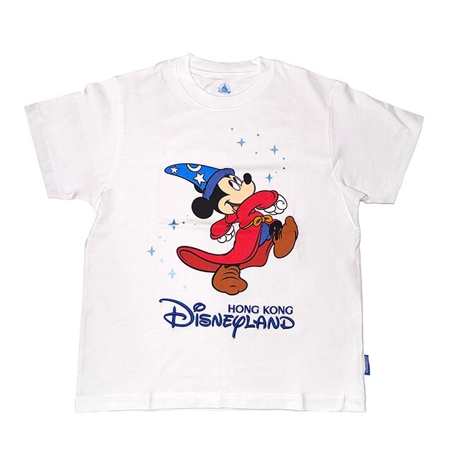 魔法師 米奇 Mickey 成人 白色 圖案 短T 上衣 -香港迪士尼樂園