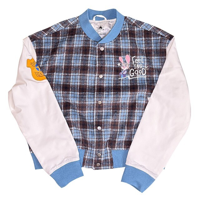 動物方城市 Zootopia 格紋 拼袖 棒球 外套 -香港迪士尼樂園