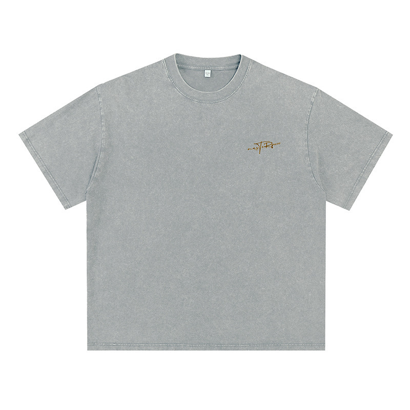 美式草寫字母短袖 LA7221