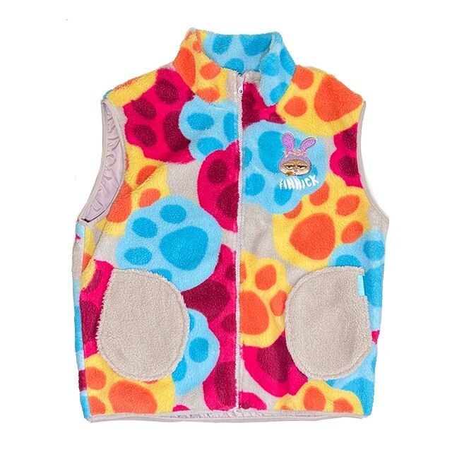 動物方城市 Zootopia 彩色 腳丫 滿版 圖案 背心 -香港迪士尼樂園