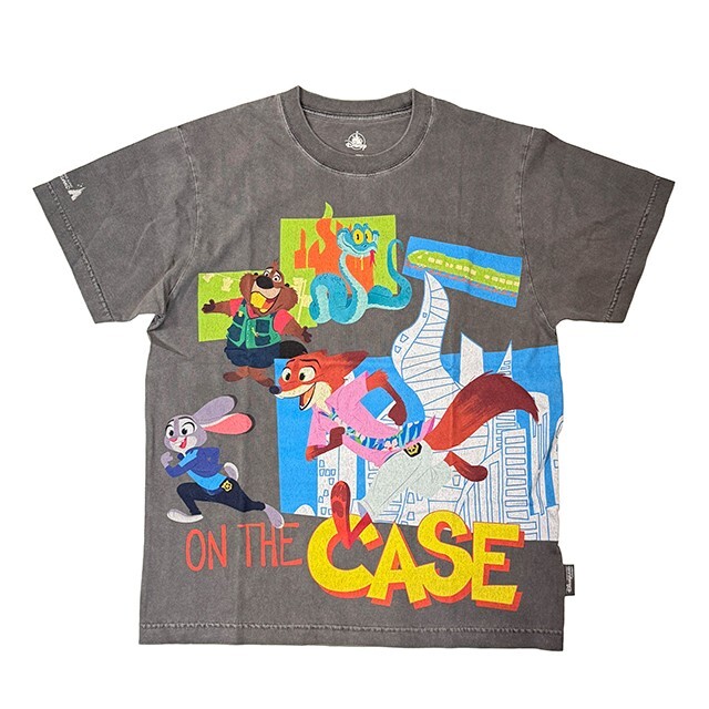 動物方城市 Zootopia ON THE CASC 圖案 灰色 上衣 短T -香港迪士尼樂園