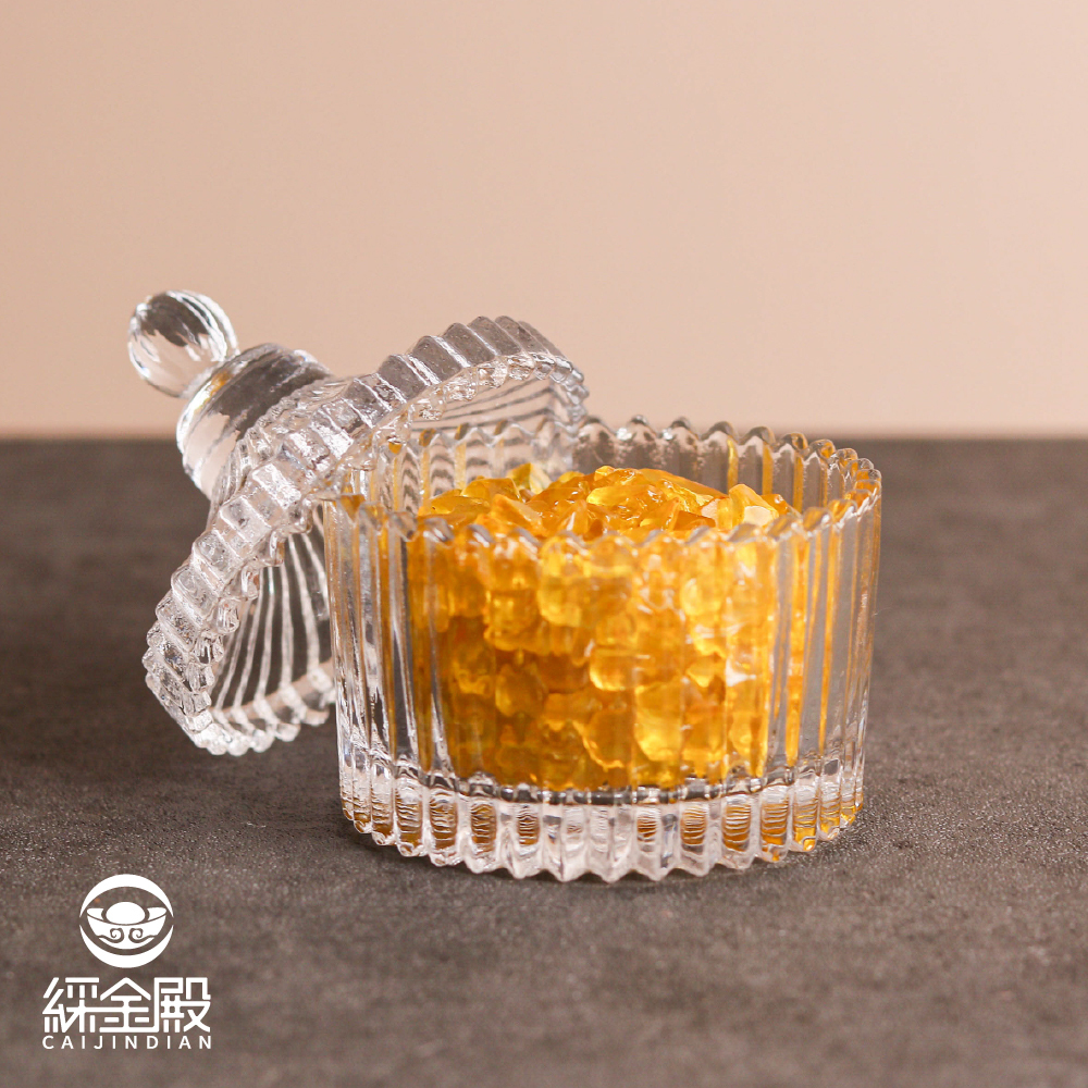 水晶消磁淨化消磁碗-黃水晶｜晶石｜水晶消磁盒｜補充能量｜消除負能量【綵金殿】