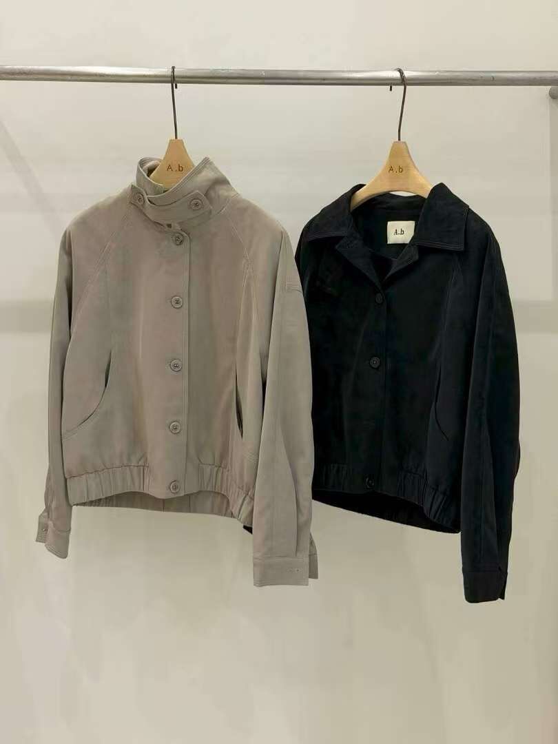 AB5254 復古企領翻皮外套