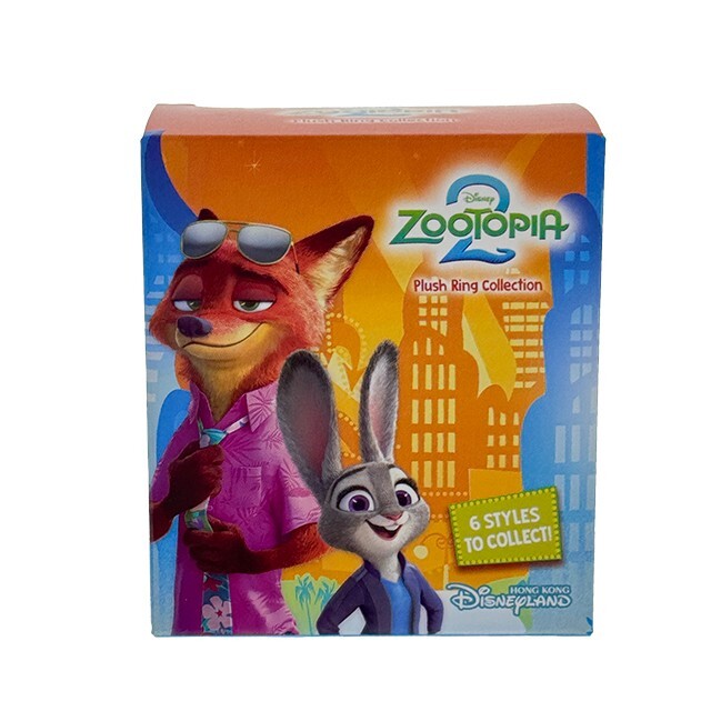 動物方城市 Zootopia 絨毛 大頭 造型 戒指 盲選盒 盲盒 -香港迪士尼樂園