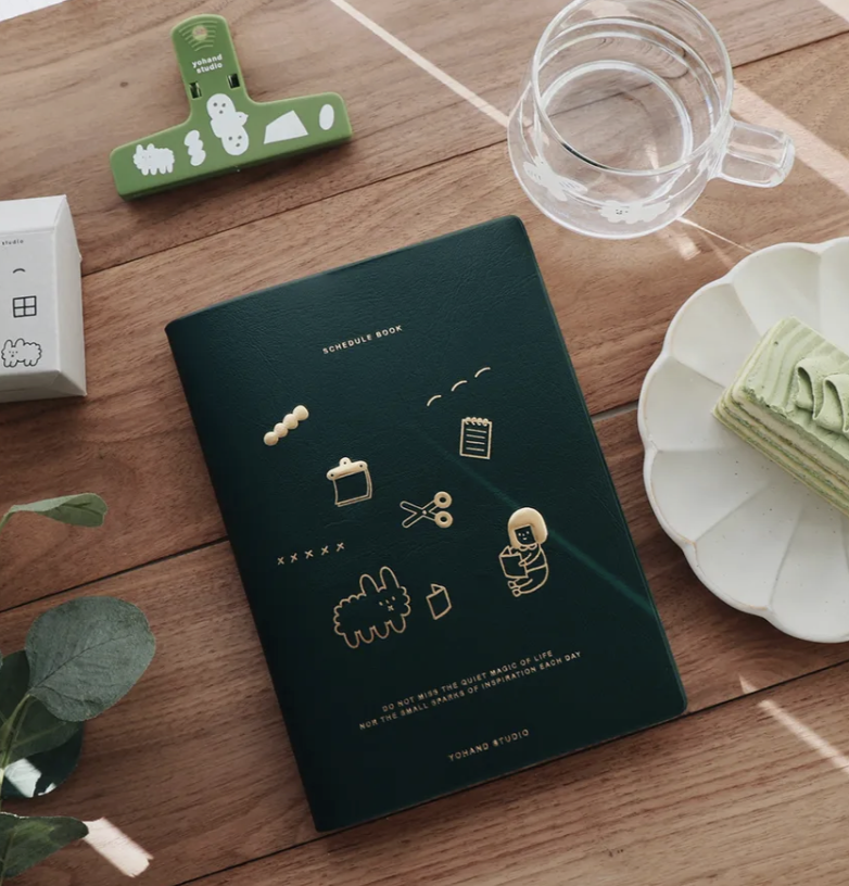 右手超人｜文具書 無時效手帳本 / 皮質燙金款