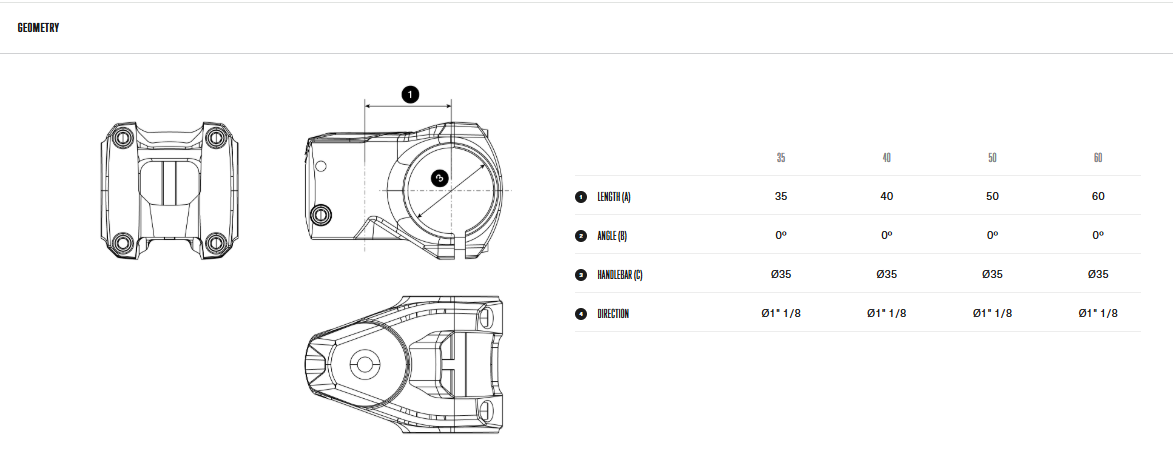 Orbea OC Aluminum SL Stem MC11