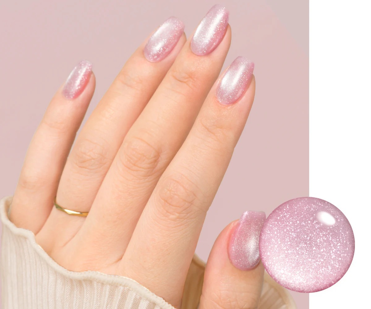 日本Gelme1 Magnetism Gel 可撕式Gel貓眼磁石Gel甲油 GMG3-10 Ethereal Pink 雲彩粉紅