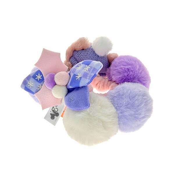 冬日暖洋洋 玲娜貝兒 LinaBell 絨毛大頭 毛球 造型 髮束 大腸圈 髮飾 -香港迪士尼樂園