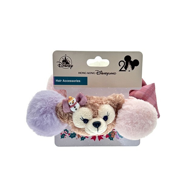 冬日暖洋洋 雪莉玫 ShellieMay 絨毛大頭 毛球 造型 髮束 大腸圈 髮飾 -香港迪士尼樂園