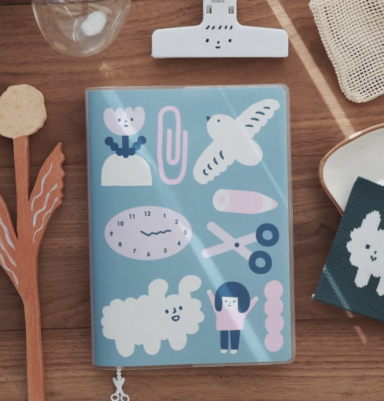 右手超人｜柔軟的時間 / 超淺色格子筆記本