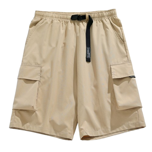 卡扣腰帶工裝短褲 J2094