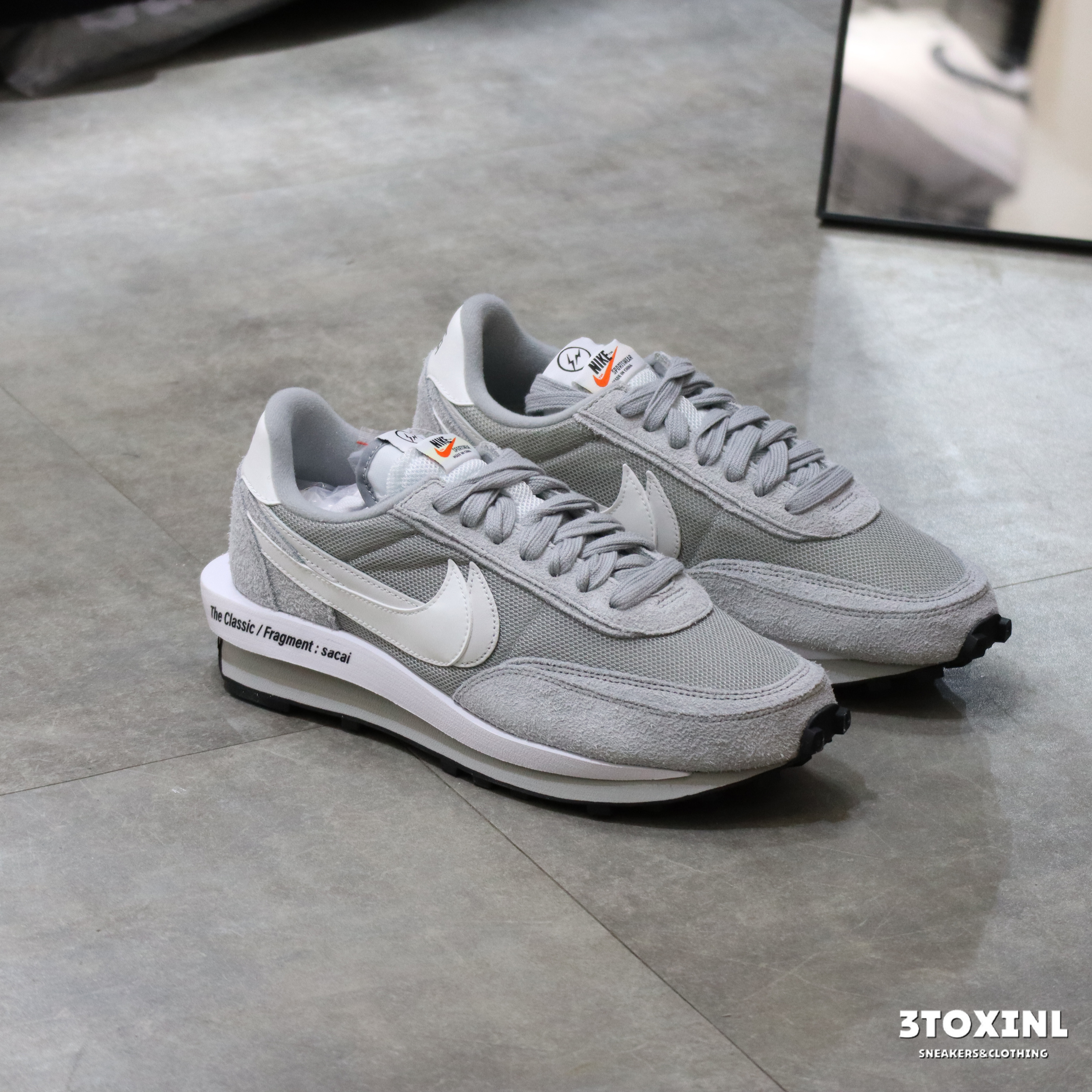 (預訂) Fragment x Sacai x Nike LDWaffle - Grey