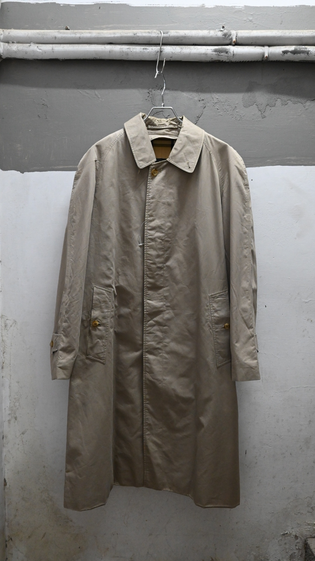 80‘s BurberrysBalmacaan Coat(MADE IN ENGLAND)”Missing Liner“