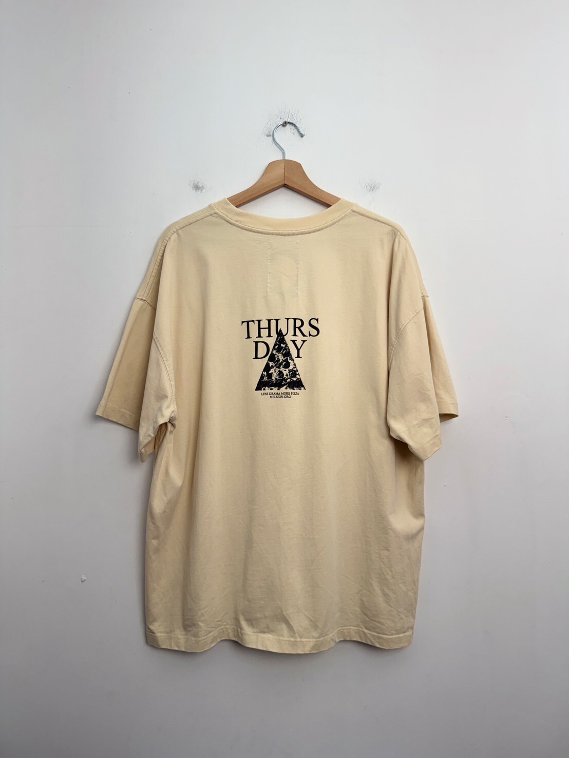 MELSIGN Thu. Pizza Only Tee SIZE XL