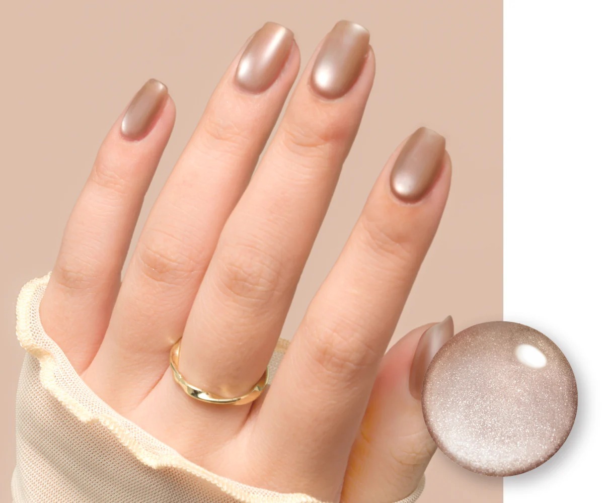 <復刻>日本Gelme1 Magnetism Gel 可撕式Gel貓眼磁石Gel甲油 GMG3-04 Glossy Nude