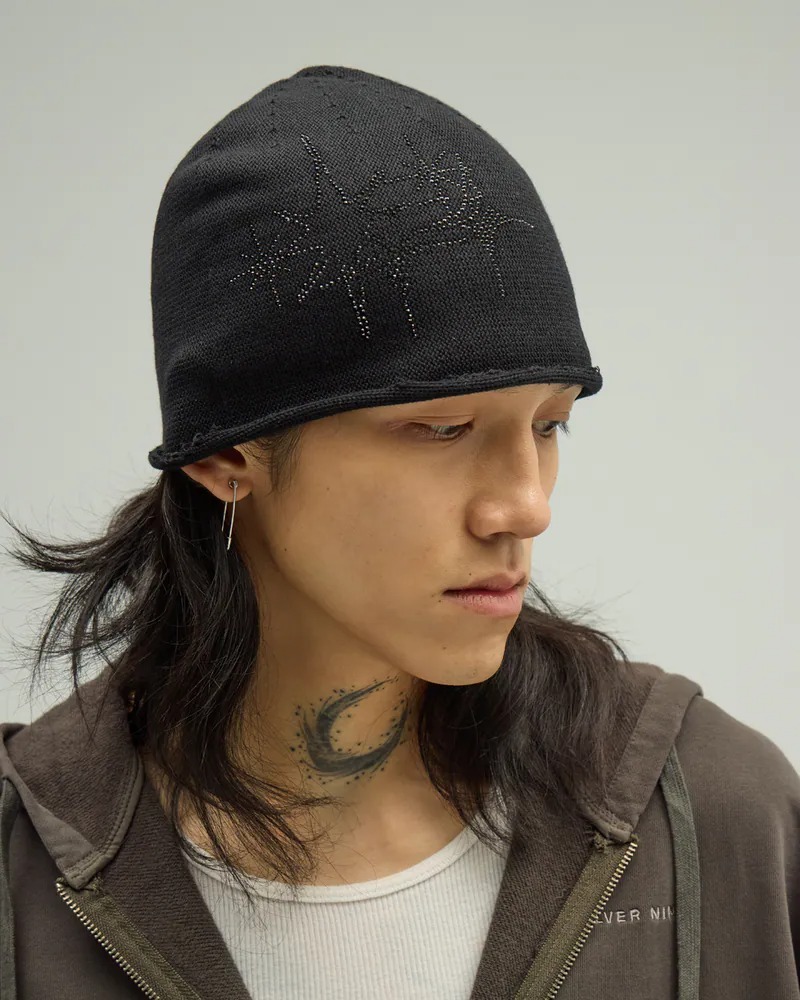 Silver9 Star Rhinestone Beanie 星星鑽毛帽