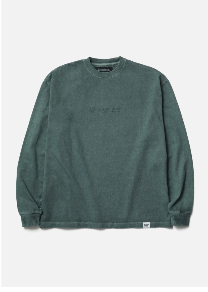 【NEIGHBORHOOD 】1108發售PIGMENT DYED CREWNECK LS