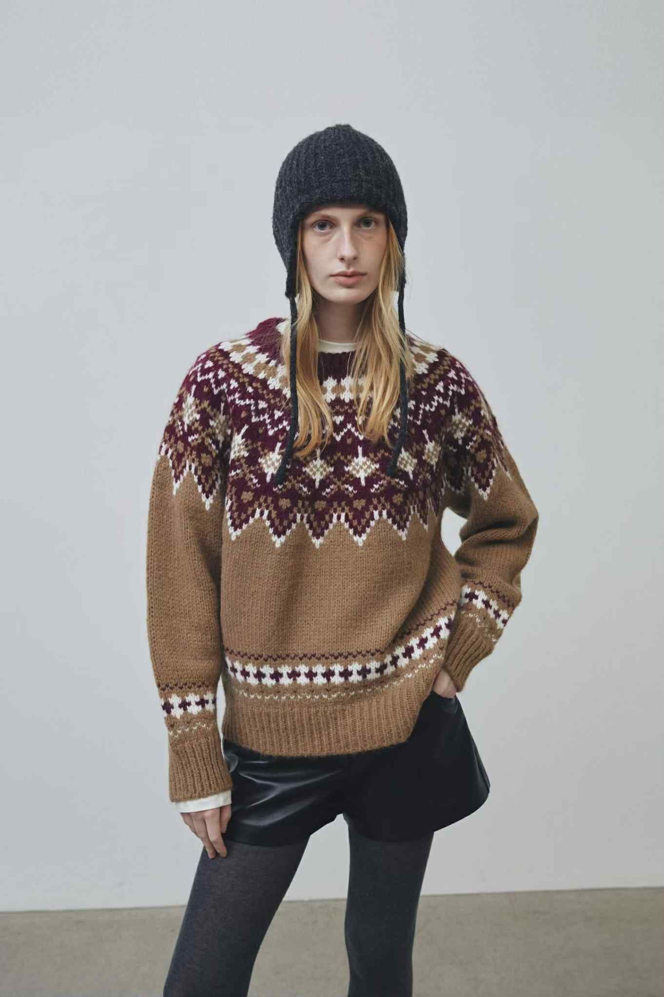 QC37 北歐費爾島羊駝毛毛衣