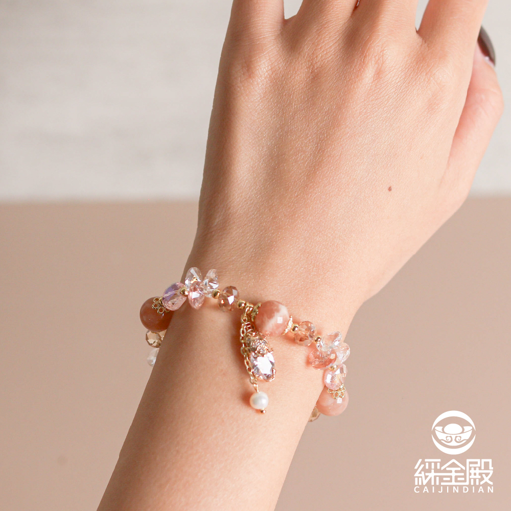 招財聚富貔貅太陽石開運手珠｜辟邪轉運｜阻擋小人｜求財｜事業運【綵金殿】