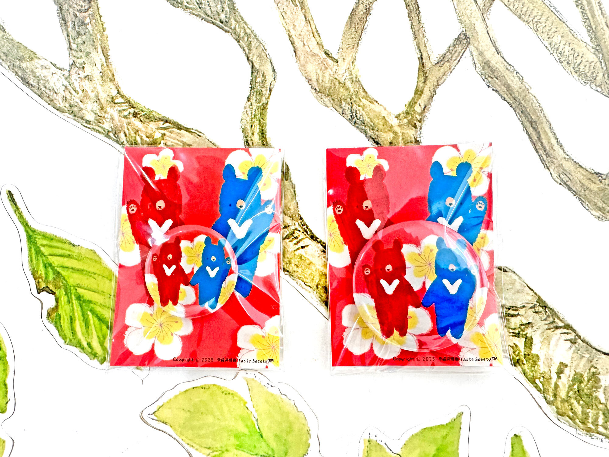 雙十熊圓徽章(胸章)