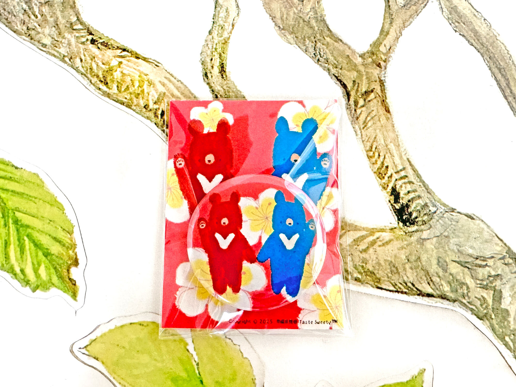 雙十熊圓徽章(胸章)