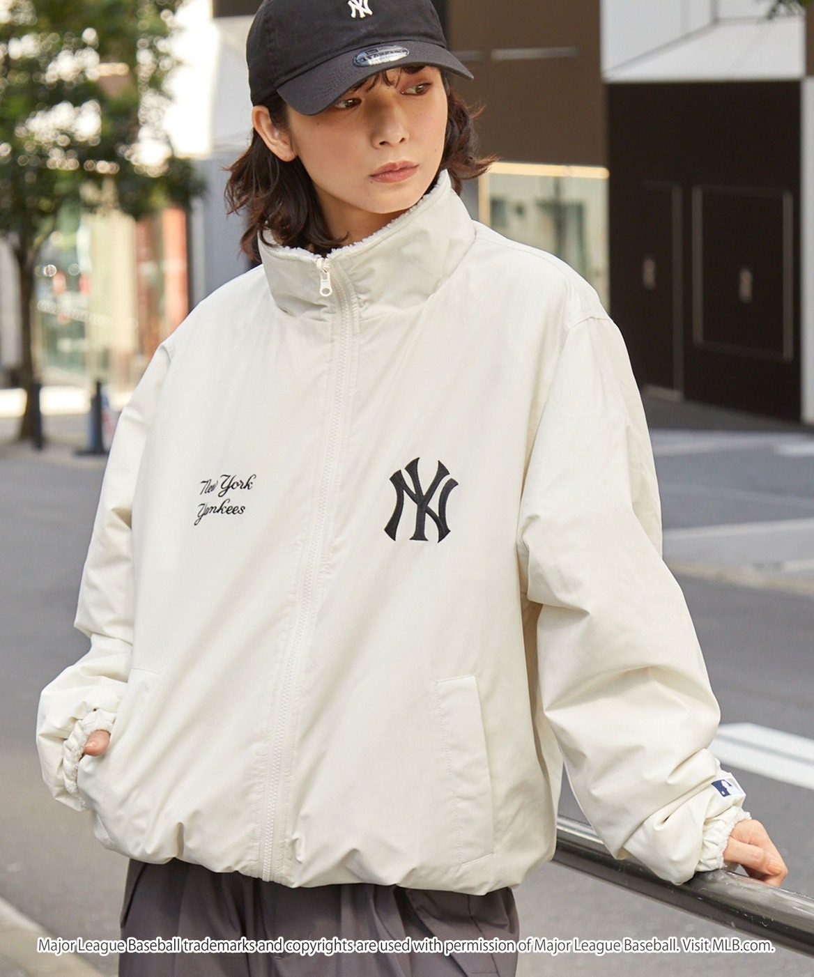 <限量發售>MLB 美國 職棒 大聯盟 訂製款 雙面穿 羊絨 抽繩 尼龍 立領 外套 4色