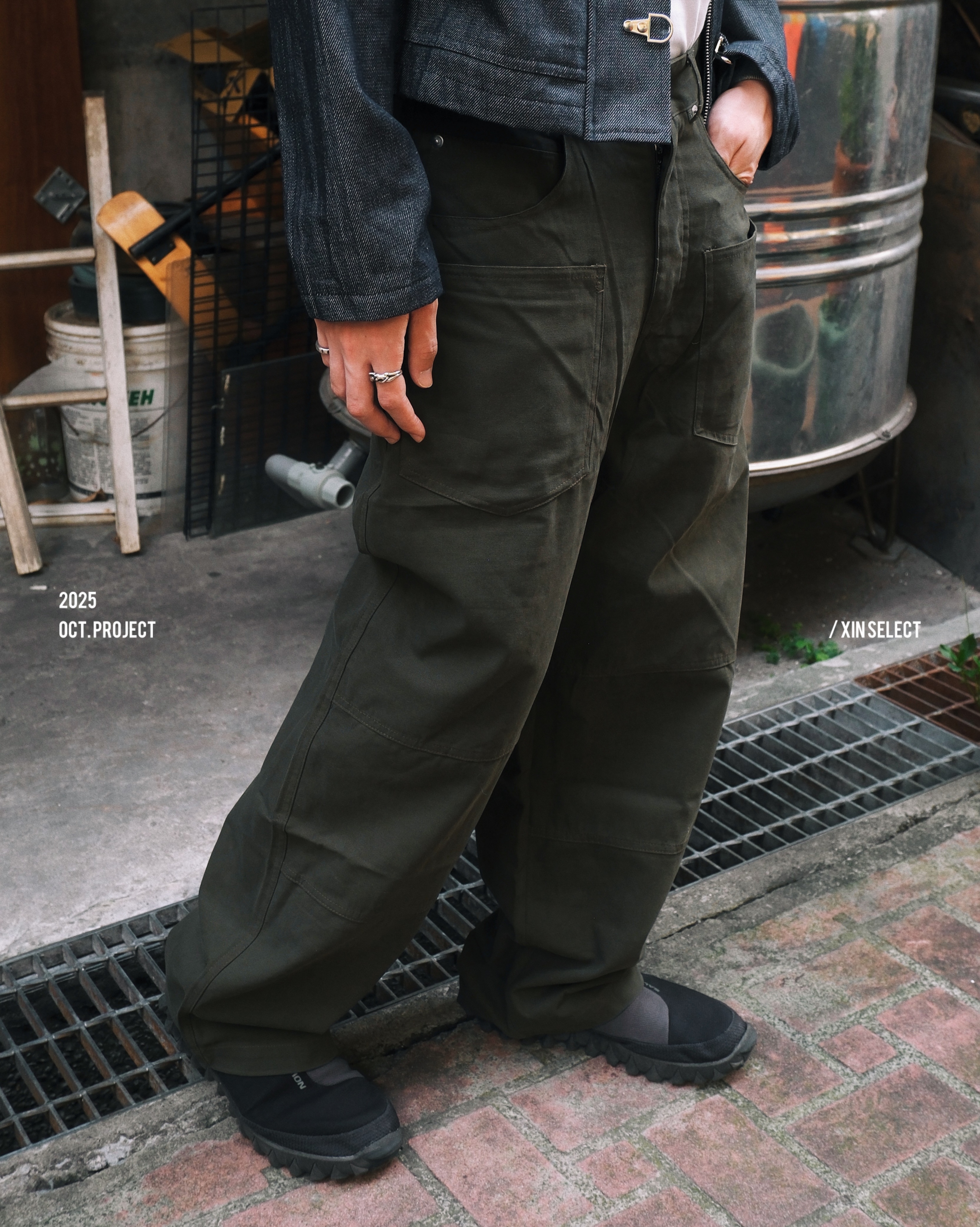 <現貨>IVORY Wide-Leg Chino Pants 寬鬆 斜紋 繭型 長褲 二色【S125017】