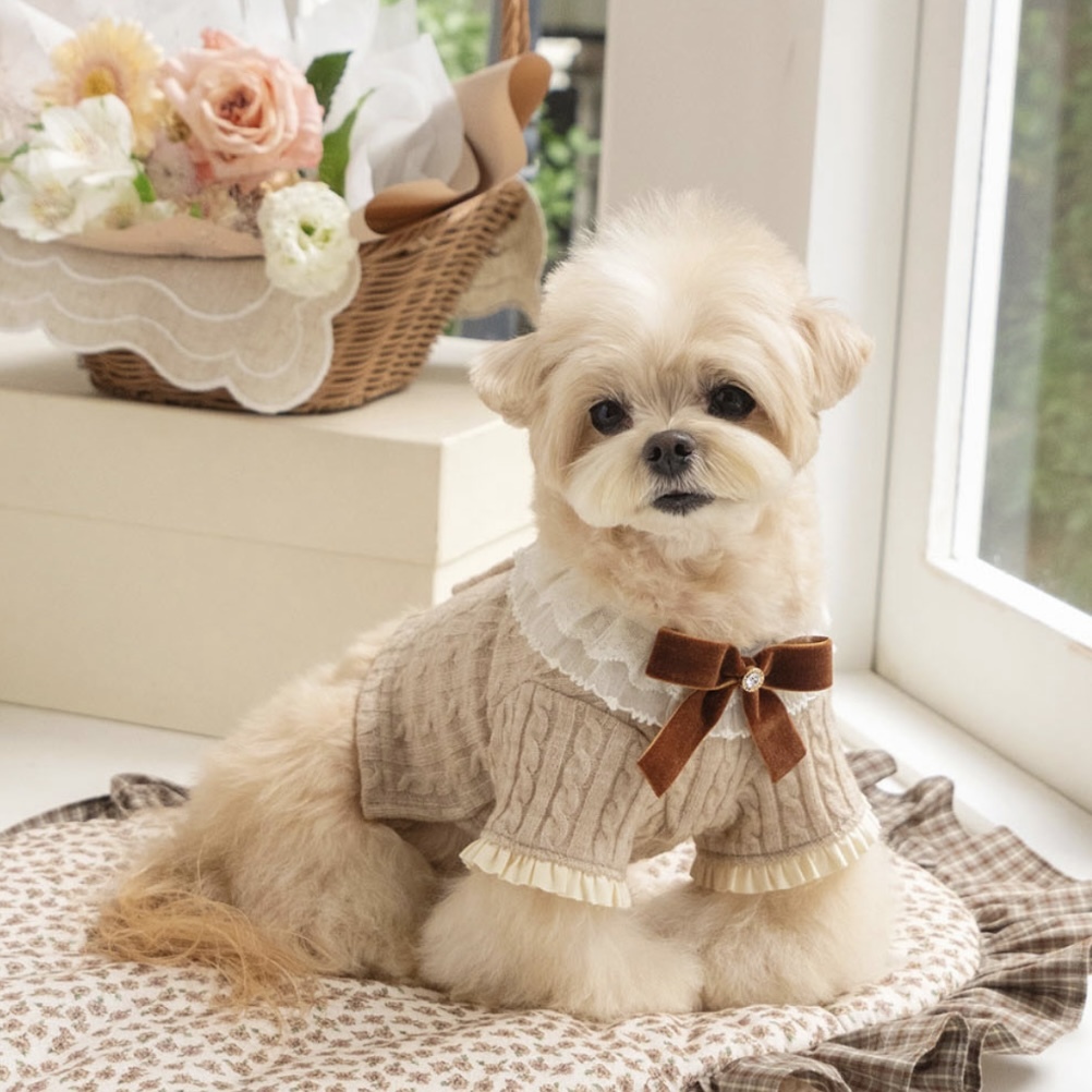 布蘭雪針織開襟衫（米杏色）-It’s sunny outside