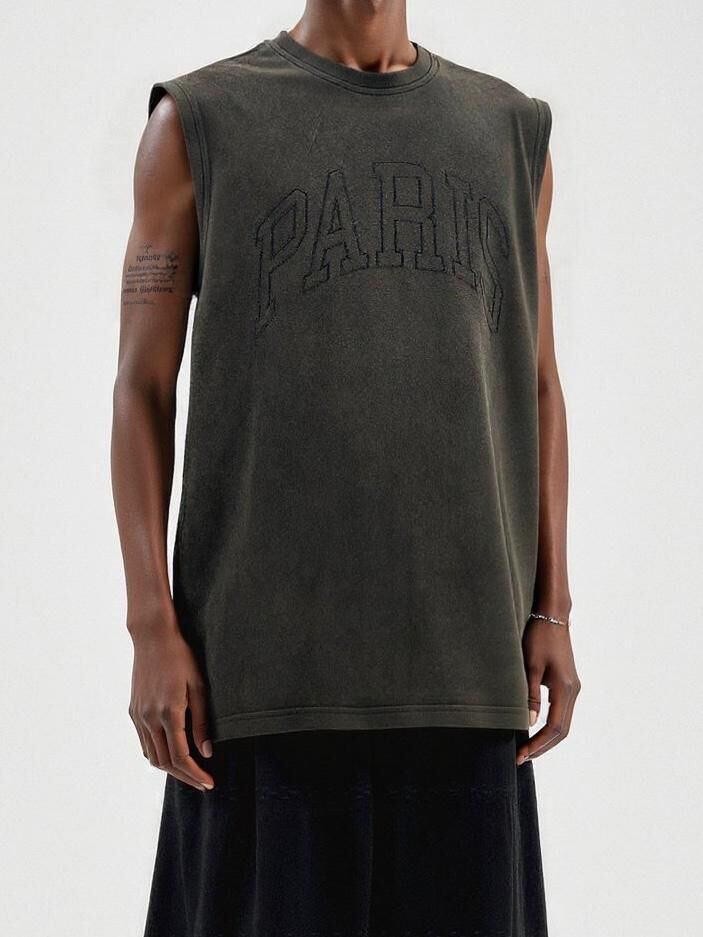 英文字背心 V1167