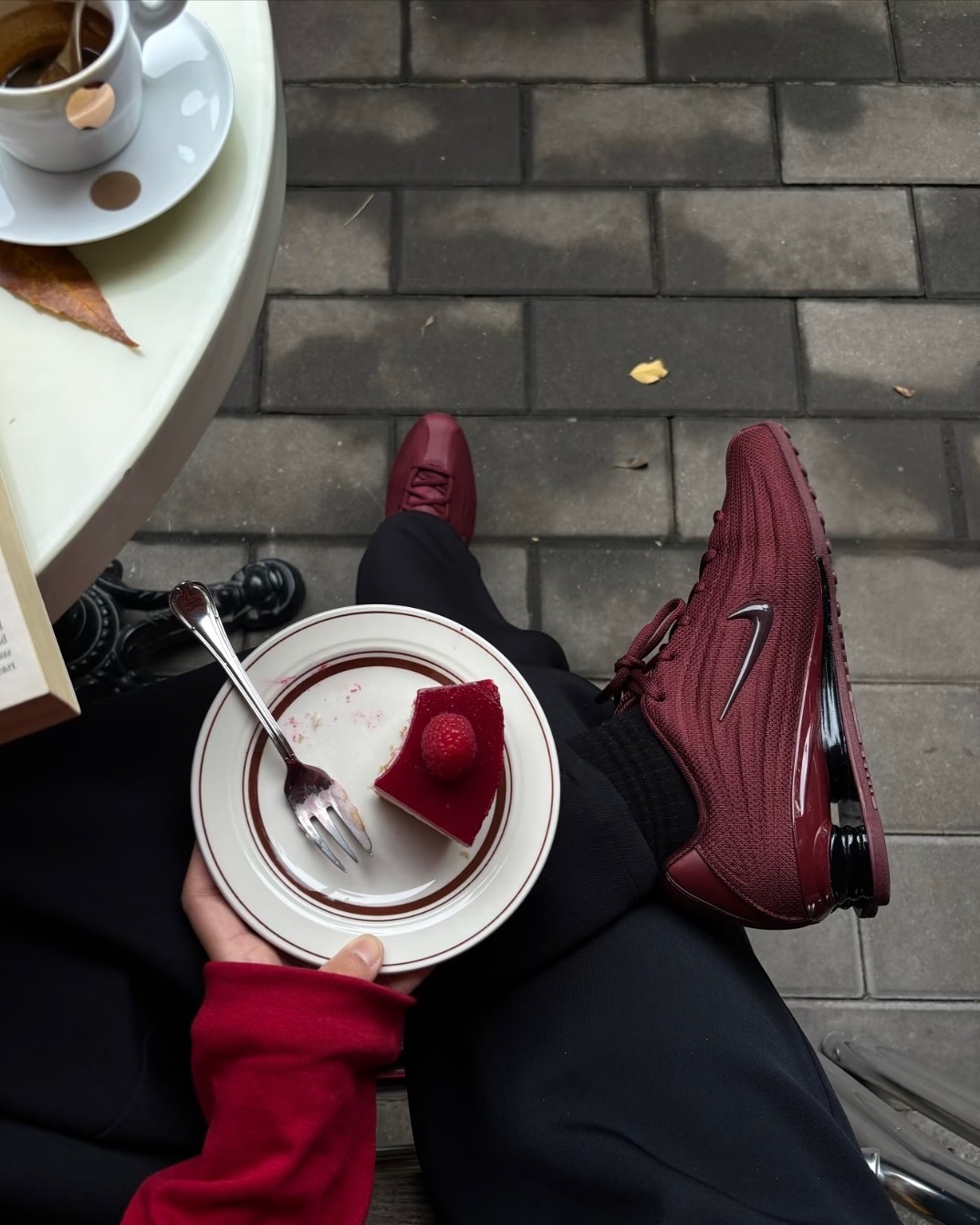 Nike W SHOX Z 氣墊彈簧 勃根地酒紅 女鞋