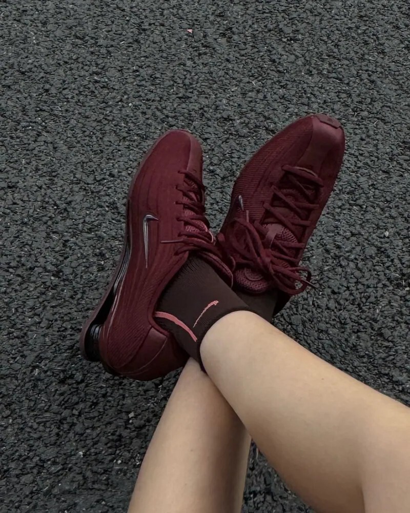Nike W SHOX Z 氣墊彈簧 勃根地酒紅 女鞋