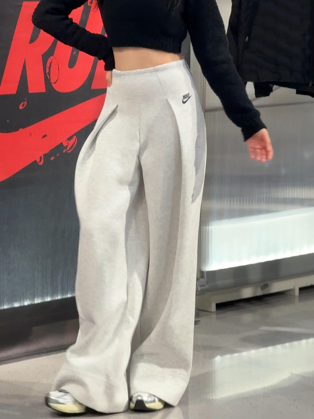 代購-<國外限定>NIKE Sportswear Tech Fleece 太空 皺褶 棉褲  灰 FV8053-013 /  綠 FV8053-338