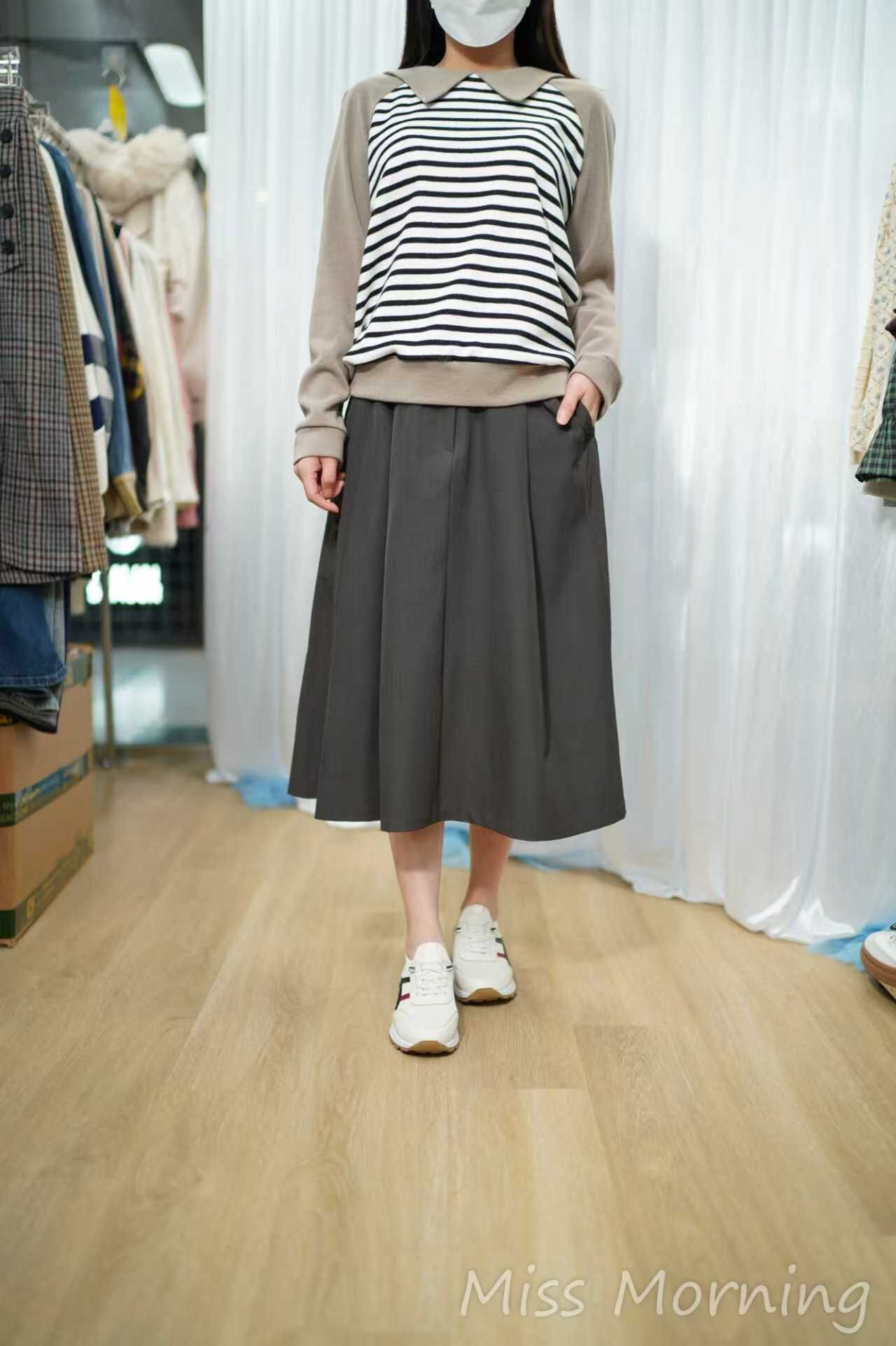 拼條顯瘦上衣(14908)