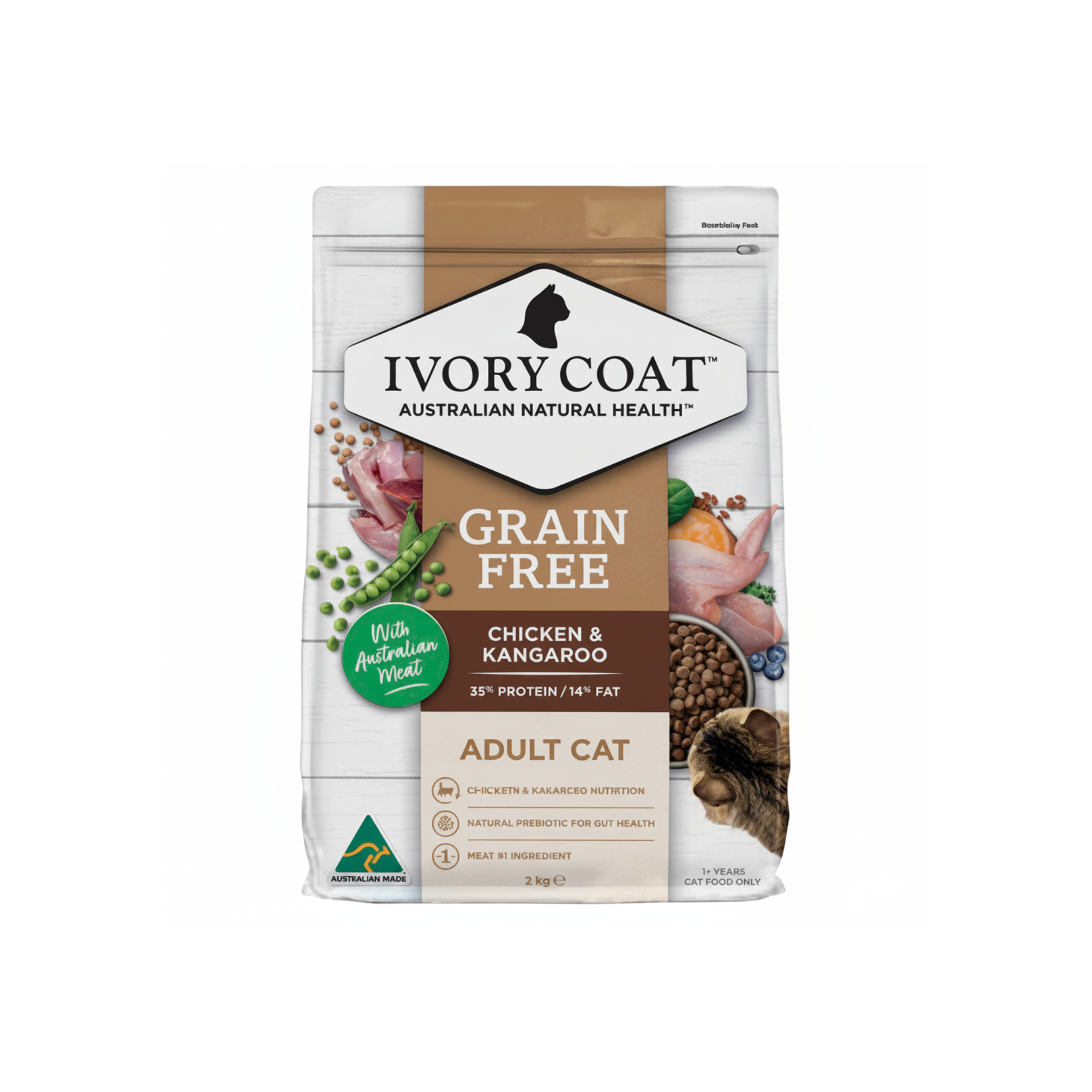 Ivory Coat 無穀物袋鼠雞肉室內成貓配方