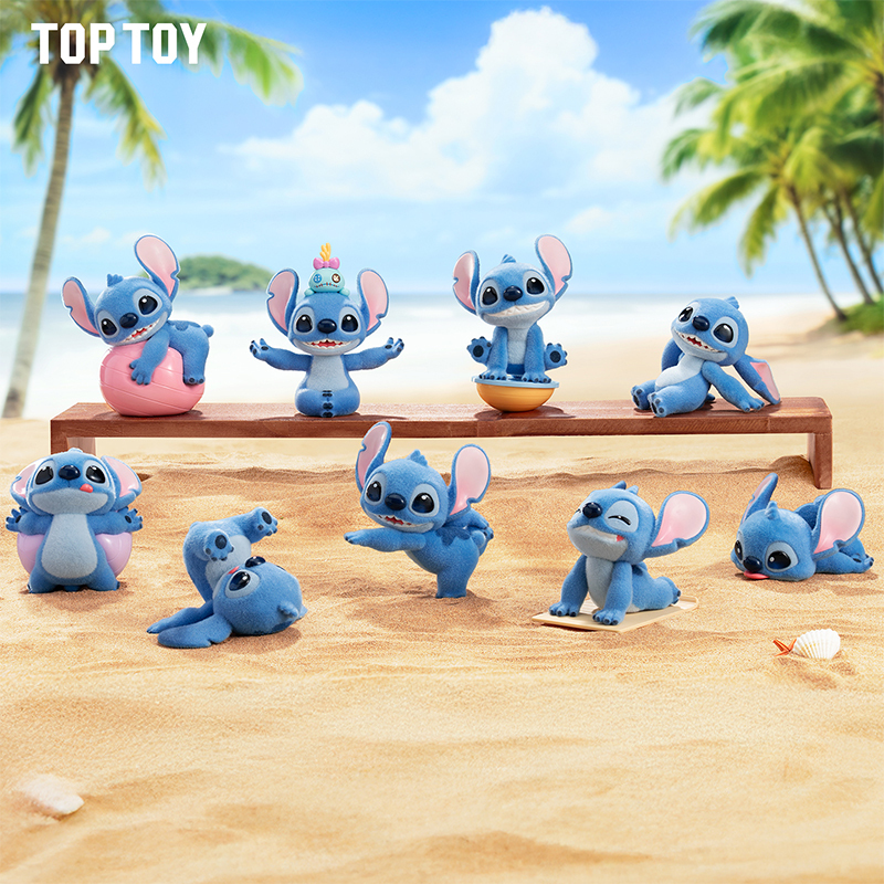 代購-TOP TOY x Disney 迪士尼史迪奇 瑜伽系列 盲盒類 單個盲盒/整盒8個