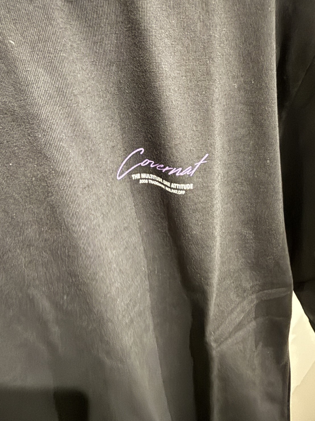 COVERNAT 黑色短袖 中性款 M