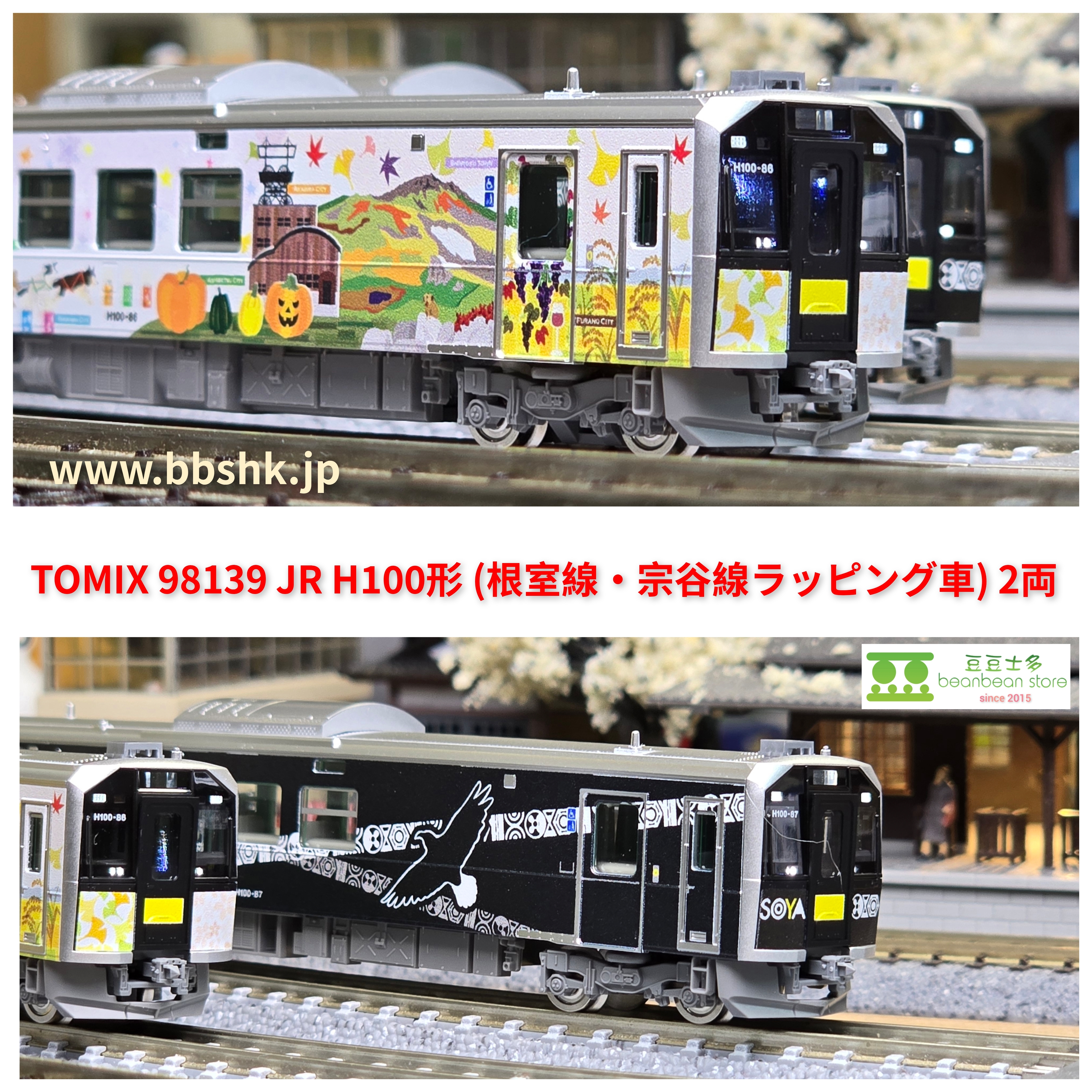 TOMIX 98139 JR H100形(根室線・宗谷線ラッピング車) 2両