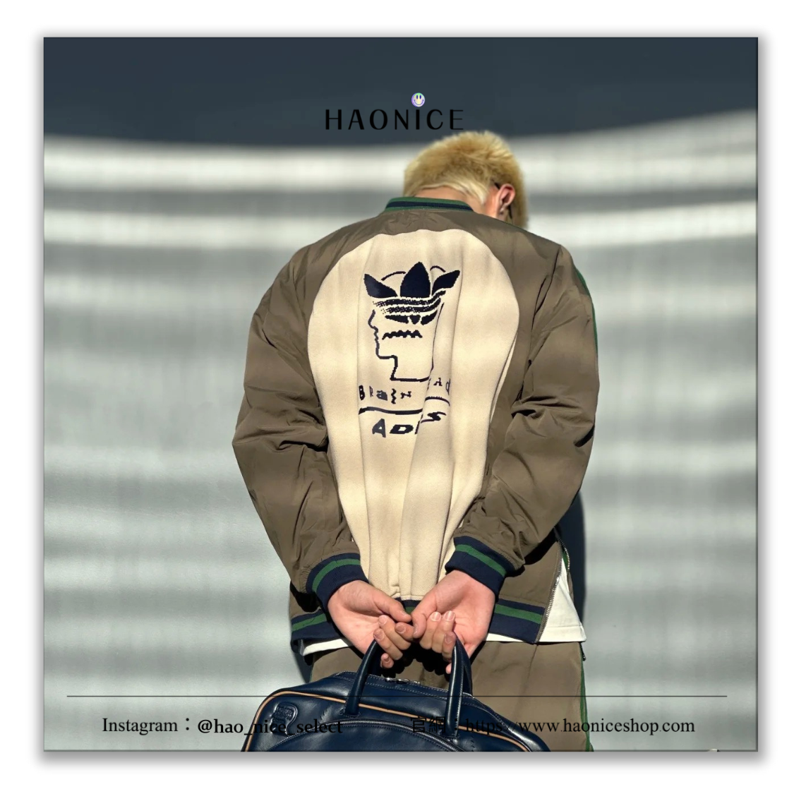 【HAO NICE】街潮必備🔥Adidas x Brain Dead 聯名💥三葉草 腦死亡 拼色網球衣 長T長袖 大學T