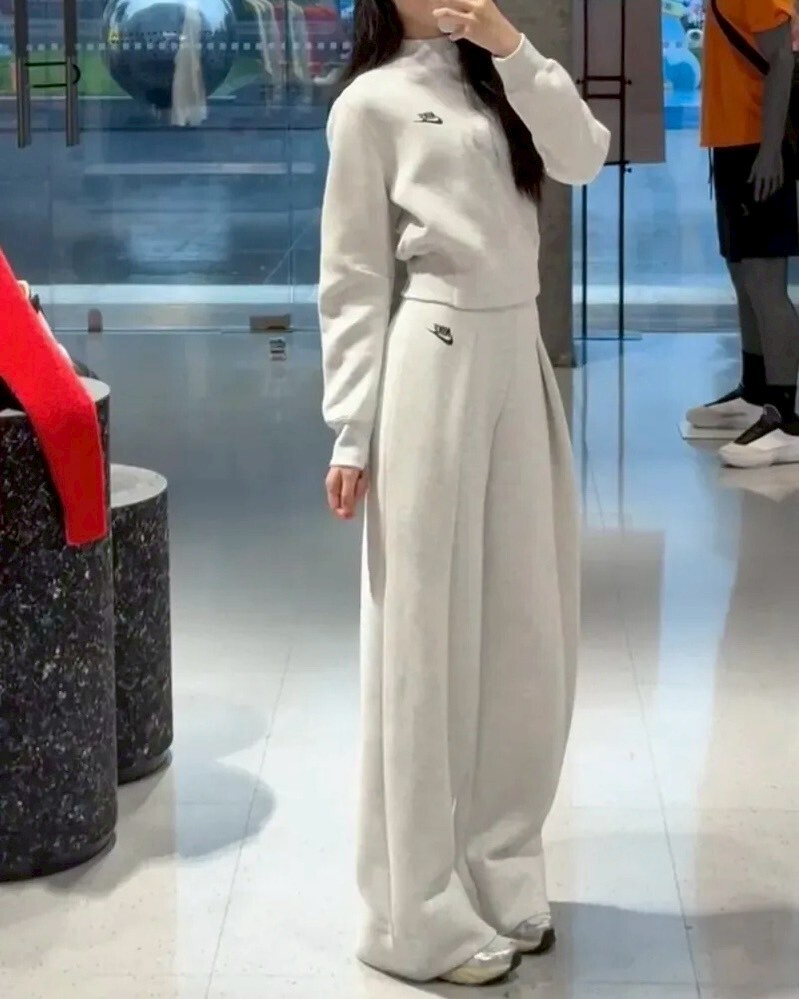 Nike Sportswear Tech Fleece 太空棉褲 褶皺 高腰 長褲 闊腿褲 共2色 女款