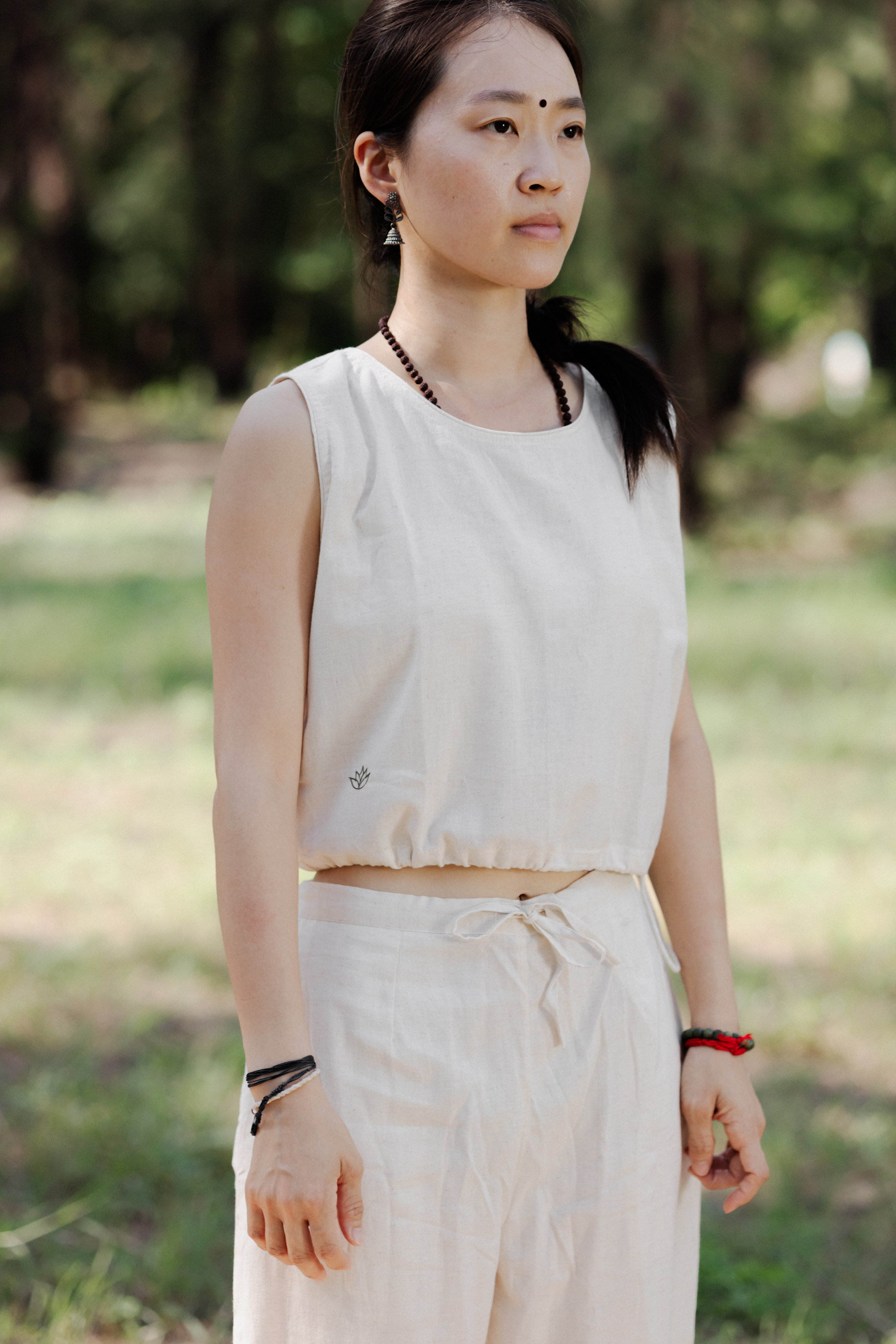 Ananda_女純棉瑜伽無袖背心