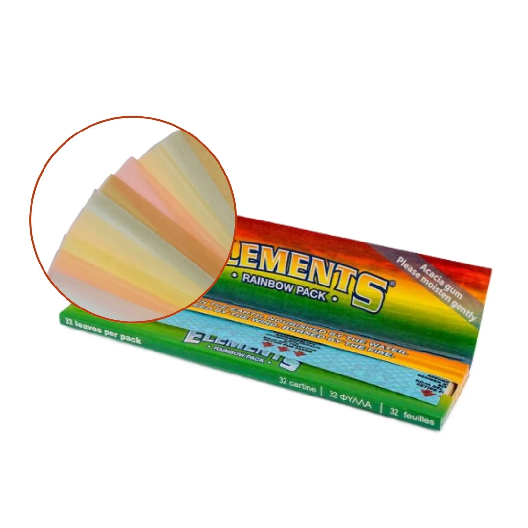 【Elements】西班牙原裝進口、110mm、Rainbow、手捲煙專用捲紙