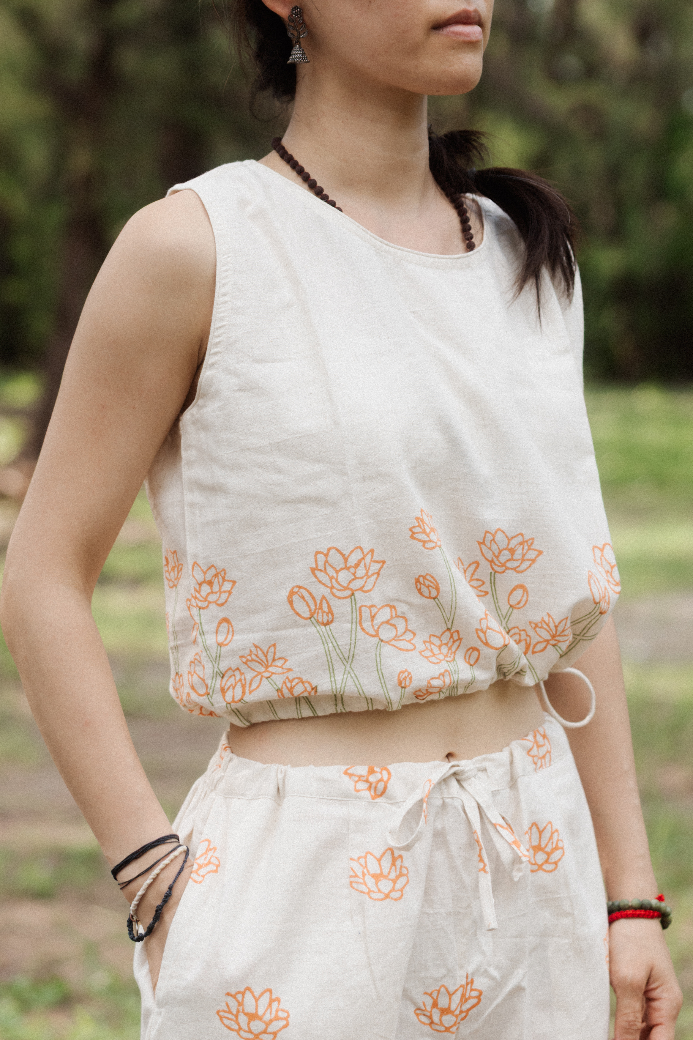 Ananda_女無袖瑜伽蓮花背心