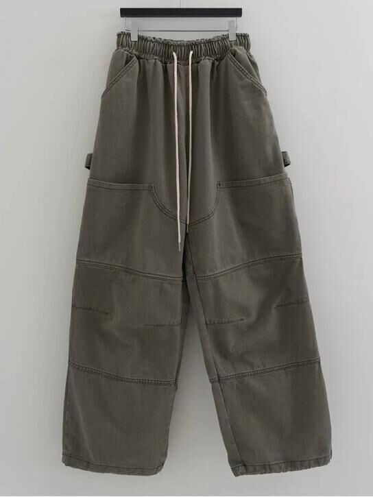 洗水淨色鬆身褲 P3195